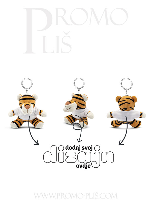 Plišani privjesak Tigar 10 cm